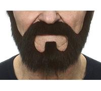 Mustaches Self Adhesive, Novelty, On Bail Fake Beard, False Facial Hair, Dark Brown