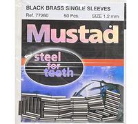 Mustad 77260 Single - Black Brass, Size 1.2 - 50 kg