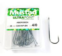 Mustad Aberdeen 3261NP-BN Size 4/0 Qty-25
