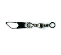 Mustad Barrel Swivel with Safety Snap - Size 1 - 6pcs