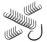 Mustad Demon Perfect Circle, in-Line, 3X Strong - Black Nickel-Size 2/0 - Pack of 25