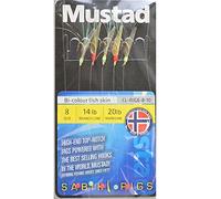 Mustad Feathers: Bi-Colour Fish Skin Size 8