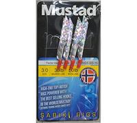 Mustad Feathers: Flector Mackerel Trace 3/0
