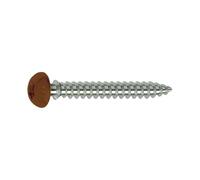 Mustad Framex Screws for PVC - Torx Countersunk Head - Diameter 6 x 70 mm - Box of 100 - Chromiting - Brown Lacquered - SP305A60070034C