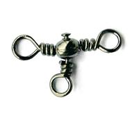Mustad MA024-BN (77700) Three Way Cross Barrel Swivel - Size 2/0
