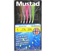 Mustad Multicolor Flash Hook Size4 20lb