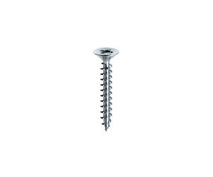 Mustad Panelvit PVACZP250300B8C Pozidriv Cylinder Head Screws Total Thread Galvanised White Diameter 2.5 x 30 mm Box of 500