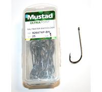 Mustad Saltwater Baitholder Hooks 92647NP-BN size 1 qty 25