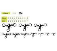 Mustad Three Way Cross Swivel - Black 1