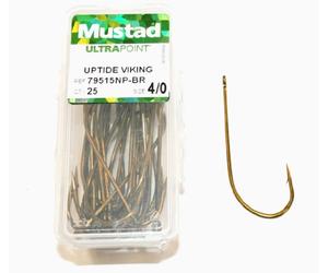 Mustad Uptide Viking 79515NP-BR size 4/0 qty 25
