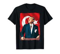 Mustafa Kemal Ataturk and Turkish Flag T-Shirt