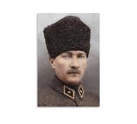 Mustafa Kemal Ataturk Portraits Poster Canvas Wall Art Poster Decorative Modern Home Print Picture Artworks Posters 20x30inch(50x75cm)