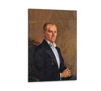 Mustafa Kemal Ataturk Portray Poster Artworks Canvas Poster Wall Art Prints Home Modern Decor 08x12inch(20x30cm)