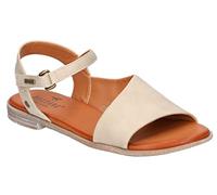 Mustang 1388-801, Flat Sandal, Ivory,