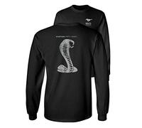 Mustang 50 Years Ford 50 Shelby Gray Snake Long Sleeve TEE F & B - Black - Large