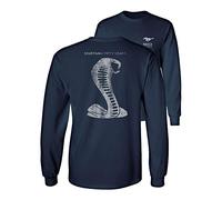 Mustang 50 Years Ford 50 Shelby Gray Snake Long Sleeve TEE F & B - Blue - Medium