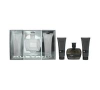 Mustang Black Gift Set 100ml EDT + 100ml Aftershave Balm + 100ml Body Wash