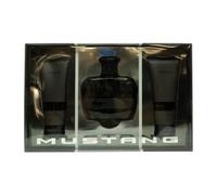 Mustang Black Gift Set 100ml Eau De Toilette + 100ml Aftershave Balm + 100ml Body Wash