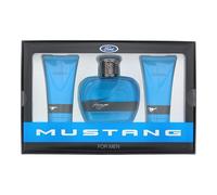Mustang Blue 3 Piece Gift Set: Eau De Toilette 100ml - Aftershave Balm 100ml - Hair & Body Wash 100ml