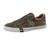 MUSTANG Calogero 26M0151004 Men's Low-Top Trainers Wide Normal Pull-On, khaki, 11 UK