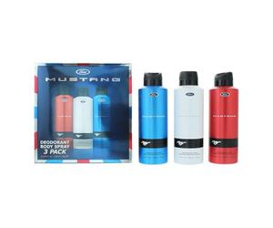 Mustang Deo Trio 3 Piece Gift Set: Deodorant Spray 3 x 200ml