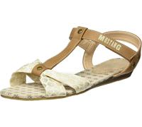 Mustang Girl T-Bang Sandals Summer Shoes, Beige, 34 EUR