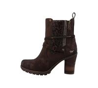 MUSTANG High Heel Side Zip Womens Ankle Boots in Mocha - 5.5 UK
