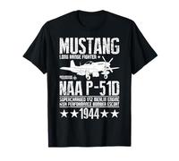 Mustang Long Range Fighter Supercharged V12 Merlin Engine Hi T-Shirt
