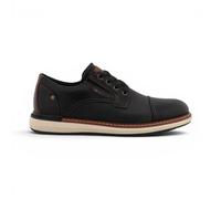 Mustang Men's Black Faux Leather Casual Walking Outdoor Lace-Up Shoes