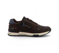 Mustang Mens Brown Faux Leather Trainer Sneaker Shoes - M0281006 - Size EU 42