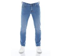 MUSTANG Men's Jeans Real X Oregon Tapered K Stretch Trousers Jeans Men's Denim 87% Cotton Blue Black Grey, Medium Blue Denim (312), 36 W/34 L