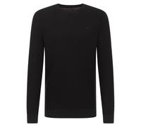 MUSTANG Men's Knit Sweater - Elliot, Flat Knit, Cotton, Crew Neck, One Size