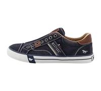 MUSTANG Men's Low-Top Trainers, Men's Low Shoes, Blue 00003, 9.5 UK