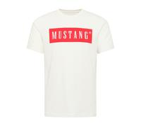 Mustang Mens T-Shirt Austin Big Logo Cotton Single Jersey Round Neck