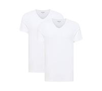 MUSTANG Men's T-Shirts, 2-Pack - Amado, Organic Cotton, Single Jersey, V-Neck...