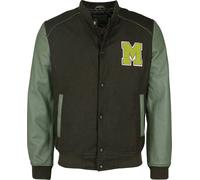 Mustang Milled, leather/textile jacket XXL Black/Olive