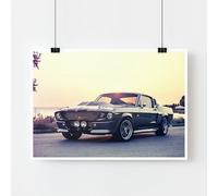 Mustang Shelby GT500 Poster: Iconic American Muscle Car Wall Art, Classic Car Print, Retro Car Gift, Garage & Home Decor