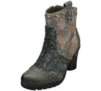 Mustang Side Zip High Heel Womens Ankle Boots in Khaki Multicolour - 6.5 UK