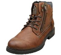 MUSTANG Side Zip Low Heel Mens Casual Boots in Brown - 7.5 UK