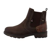 MUSTANG Side Zip Low Heel Mens Chelsea Boots in Mocha - 8 UK
