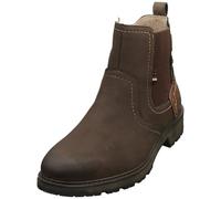 MUSTANG Side Zip Low Heel Mens Chelsea Boots in Mocha - 8 UK