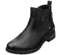 Mustang Side Zip Low Heel Womens Chelsea Boots in Black - 4 UK