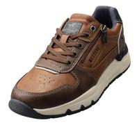MUSTANG Side Zip Low Sneaker Mens Fashion Trainers in Cognac - 9.5 UK