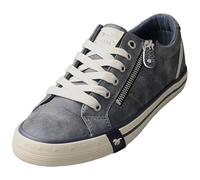 MUSTANG Side Zip Low Sneaker Womens Casual Trainers in Navy - 6.5 UK