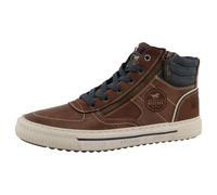 MUSTANG Side Zip Sneaker Mens Casual Trainers in Rust