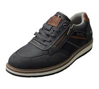 Mustang Side Zip Sneakers Mens Casual Trainers in Navy - 9 UK