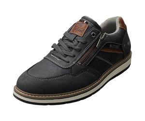 Mustang Side Zip Sneakers Mens Casual Trainers in Navy - 9 UK