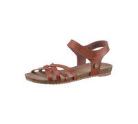 Mustang Velcro Strappy Summer Sandals Cognac