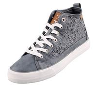 MUSTANG Women's 1272-502 High top Trainers, Sky, 4 UK