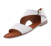 Mustang Women's 1388-802 Flat Sandal ,White ,4.5 UK